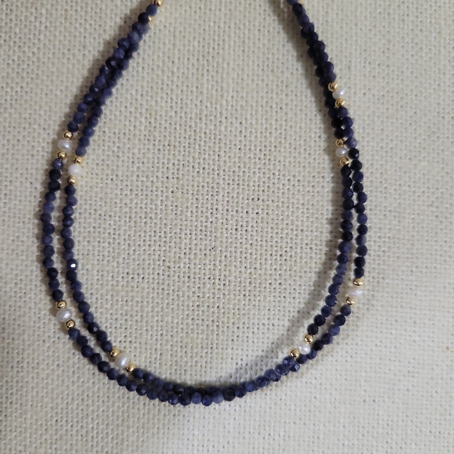 Tiny Sapphire Neckalce