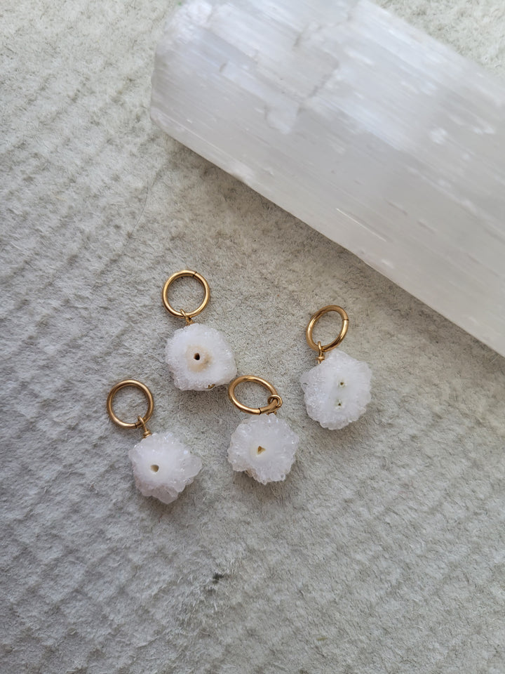 Geode Druzy Quartz Charm