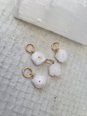 Geode Druzy Quartz Charm