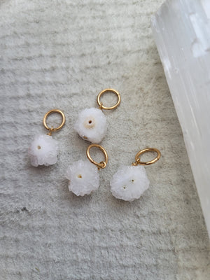 Geode Druzy Quartz Charm
