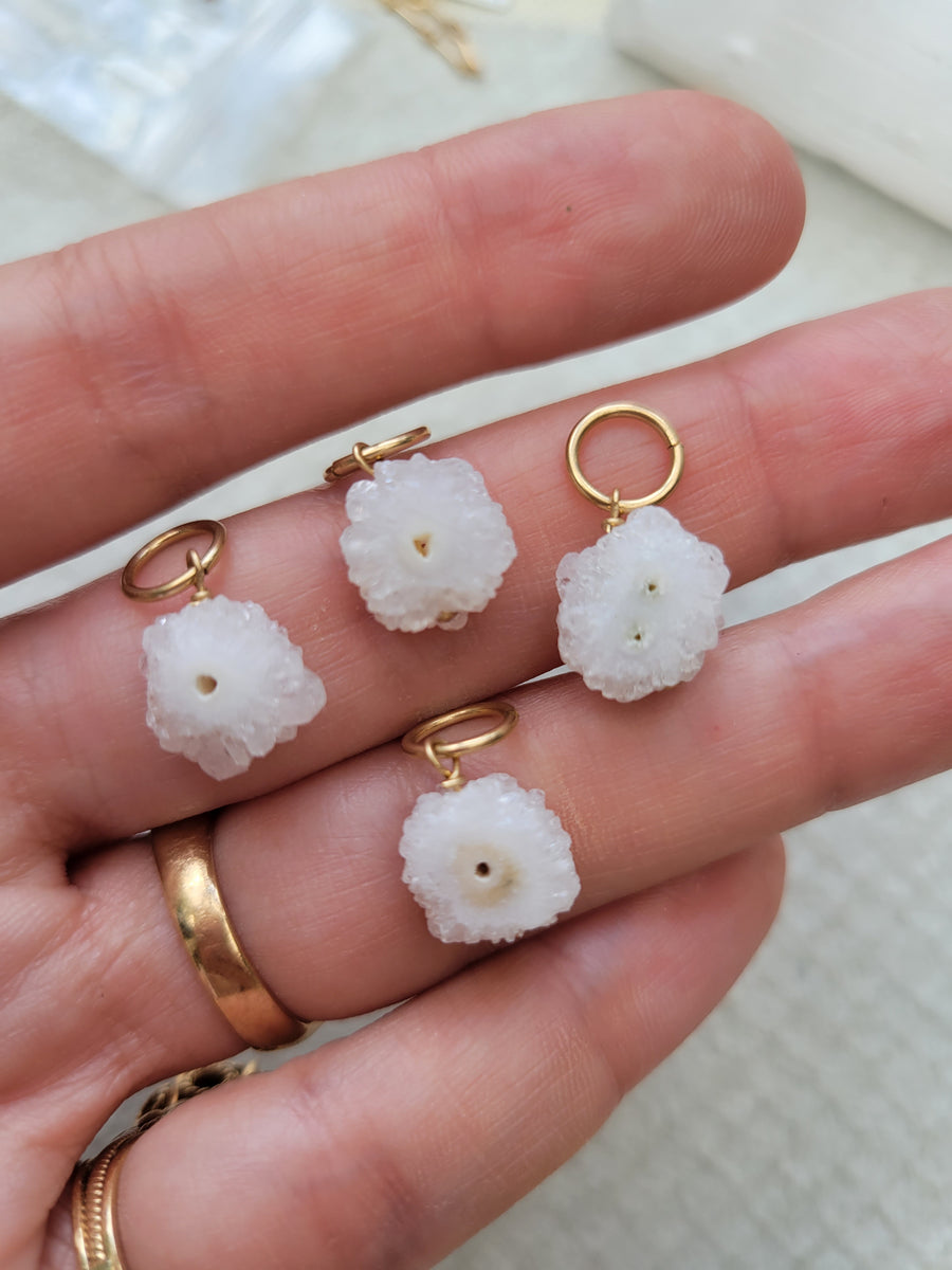 Geode Druzy Quartz Charm