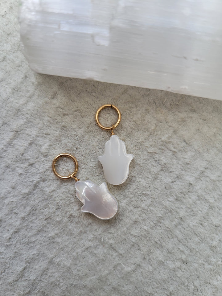 Hamsa Shell Charm