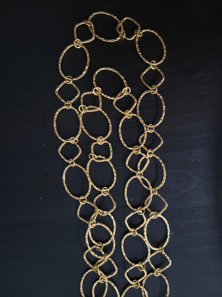 Textured large oval chain