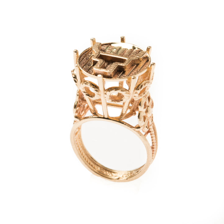 DIANA STEERHEAD PINKY RING